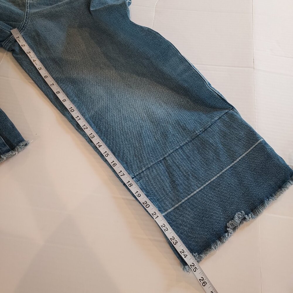 Talbots Wide Leg Released Hem Crop Jeans Size 14 - Picture 11 of 13